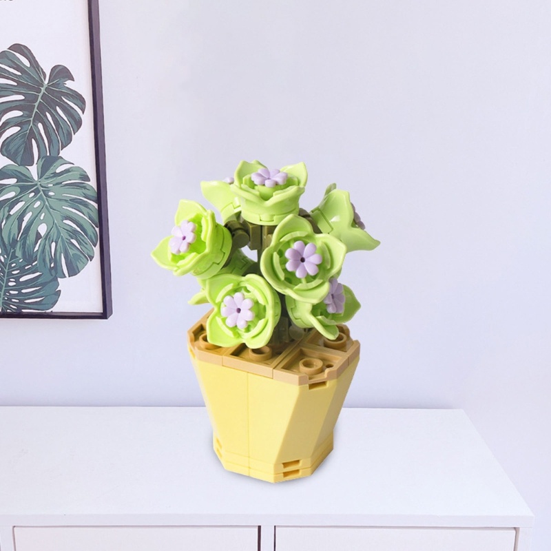 Bộ Đồ Chơi Khối Xây Dựng Hình Bông Hoa DIY Dành Cho Trẻ Em