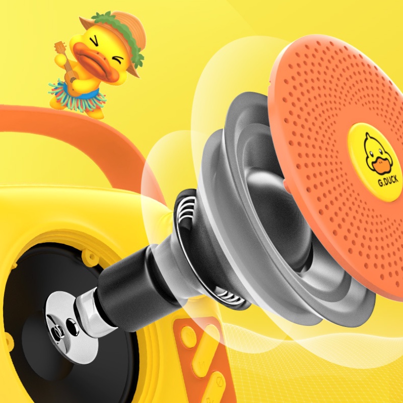 Bộ Đồ Chơi Hát Karaoke Gồm Loa Bluetooth + Micro + Vịt Vàng G + Micro Cho Trẻ Em