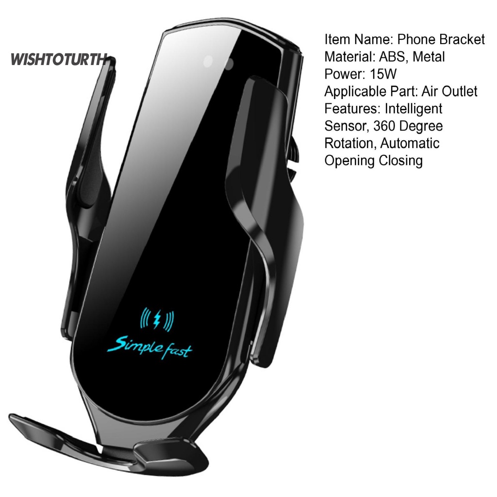 Wishtoturth Giá Đỡ Máy Điều Hòa Xe Hơi Tự Động Đóng Mở Tự Động Không Chặn