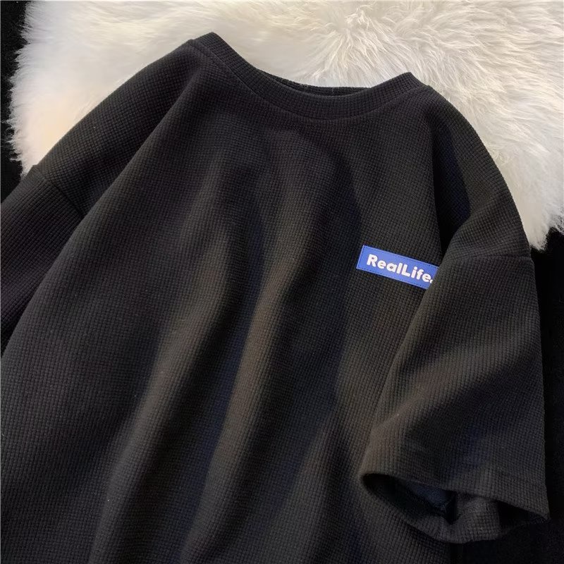 Áo Thun Cotton Ngắn Tay Dáng Rộng Thời Trang Mùa Hè Cá Tính