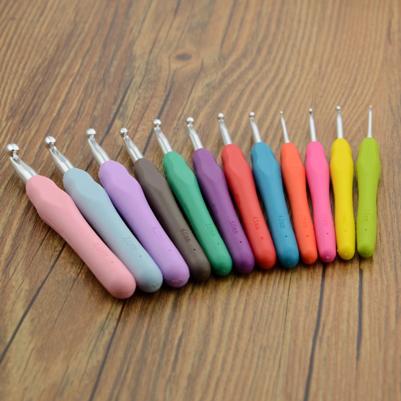 2mm - 10mm 14 yard Tay cầm mềm Crochet Knitting Needle Weaving Tool Set Sợi DIY Áo len Găng tay Mũ công cụ thủ công dệt