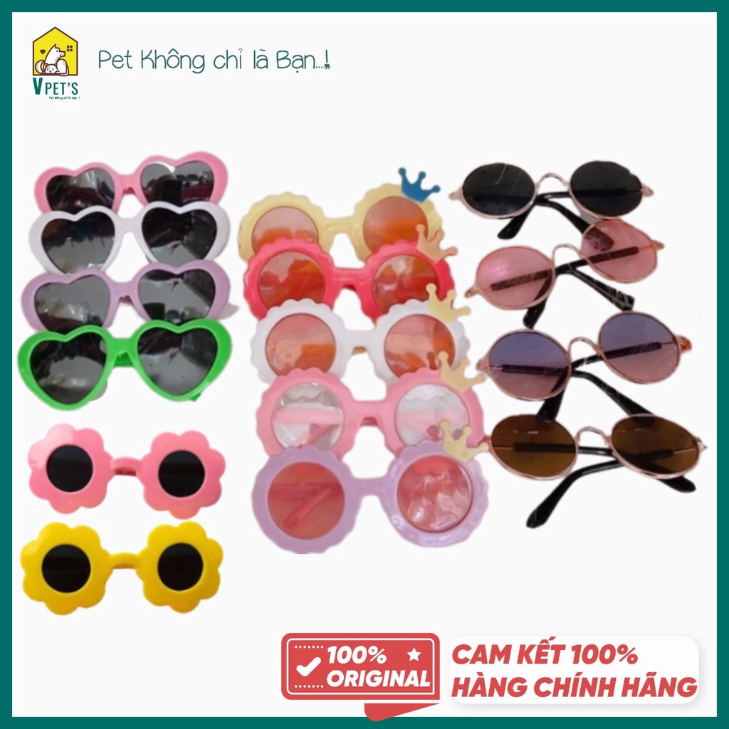 Mắt Kính Cho Chó Mèo - Phụ Kiện Kính Thời Trang Cho Thú Cưng Chụp Ảnh Dễ Thương Sành Điệu