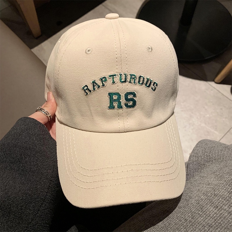 Mũ Lưỡi Trai Mềm Thêu Chữ Đơn Giản Đa Năng