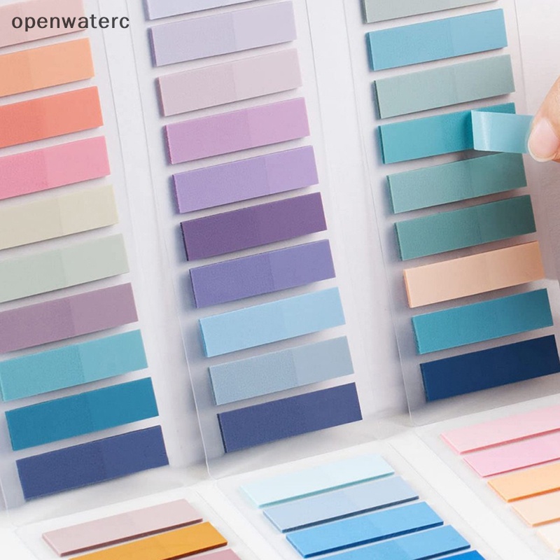 Bộ 200 Tờ Giấy Dán Ghi Chú Hình Mũi Tên Màu Dạ Quang Trong Suốt Nhỏ Gọn Tiện Dụng Cho Văn Phòng / Trường Học