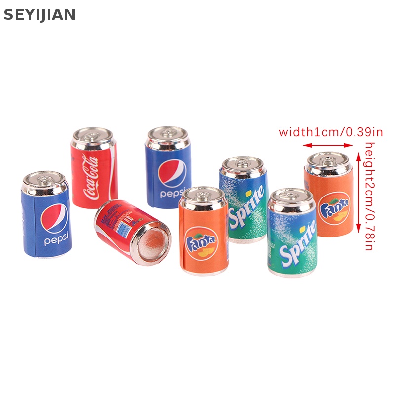 Set 4 Mô Hình Chai Nước Uống Mini Trang Trí Nhà Búp Bê DIY
