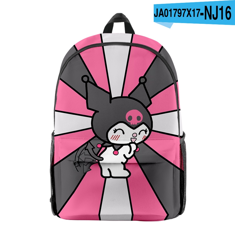 Ba Lô In Hình Sanrio Kuromi SQ3 Thời Trang Cho Nam Và Nữ