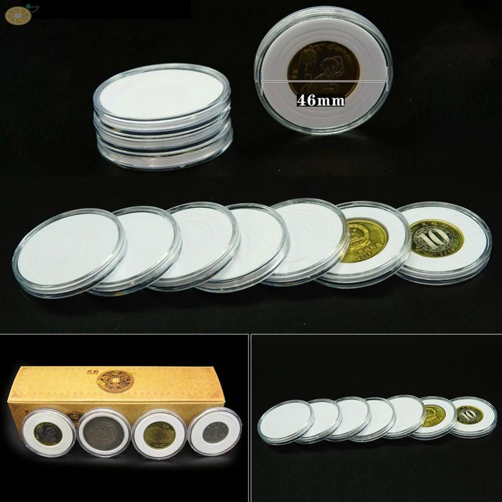 【VARSTR】Store and Display Your Coins with Clear Plastic Coin Holder Capsules - 10/25 Pack