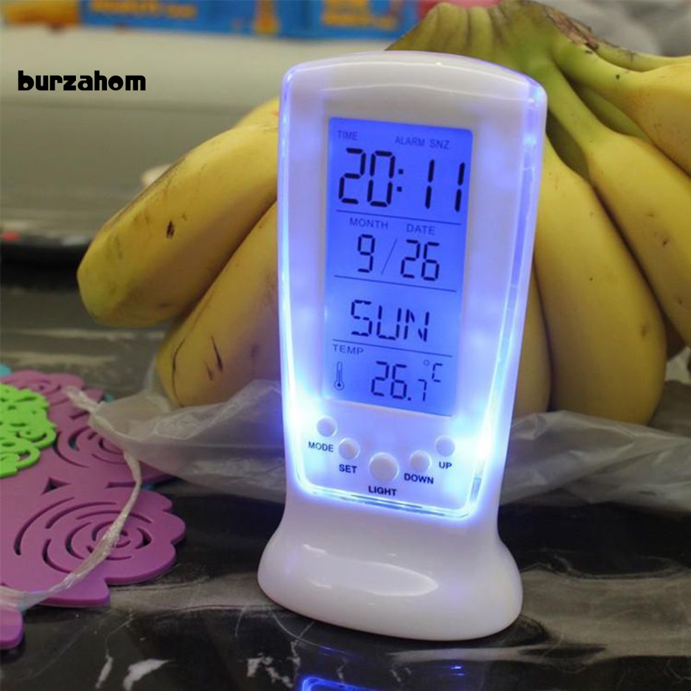 Đồng Hồ Báo Thức Điện Tử Màn Hình LCD Đa Dụng Chất Lượng Cao