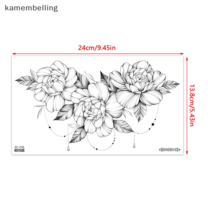 Kamembelling Hình Xăm Dán Tạm Thời Chống Thấm Nước Trang Trí Nghệ Thuật Cơ Thể