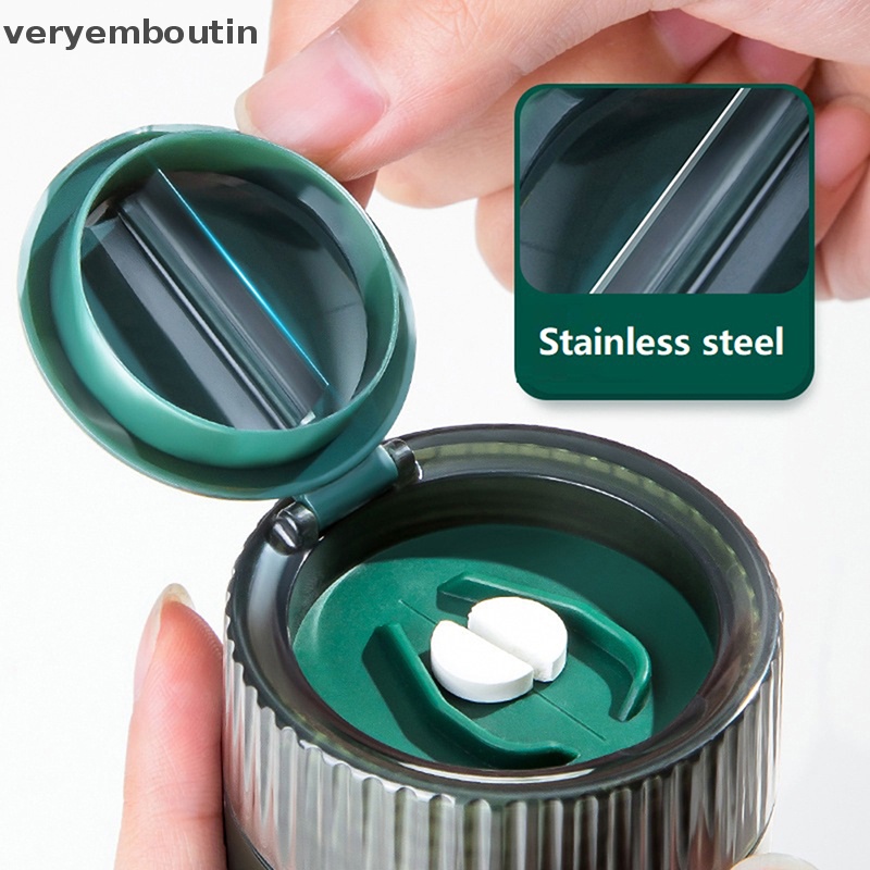 Dụng Cụ Cắt Thuốc Viên Chia Ngăn Tiện Dụng