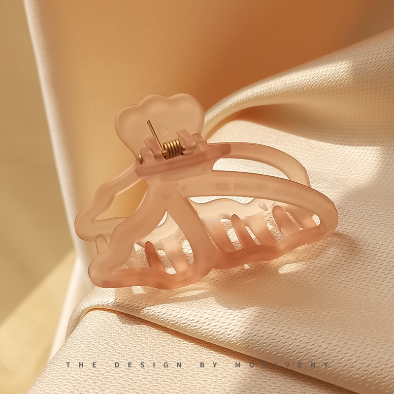 Kẹp Tóc Trong Suốt Hình Bướm Thanh Lịch Và Ngọt Ngào Mới