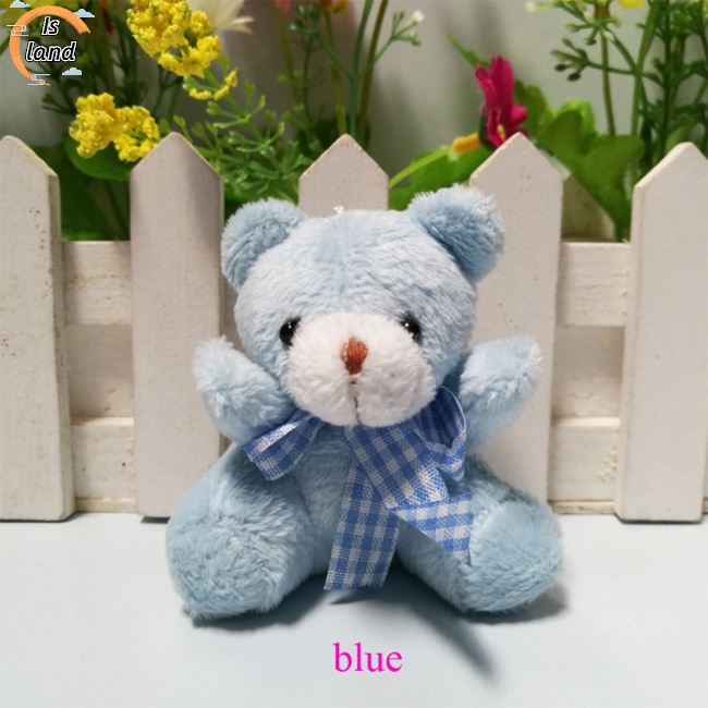 Móc Khóa Hình Gấu Nhồi Bông Mini Mềm Mại Dễ Thương