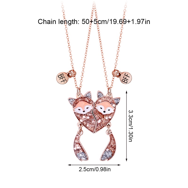 Set 2 Vòng cổ Tình Bạn Mặt Hình Mèo Hoạt Hình