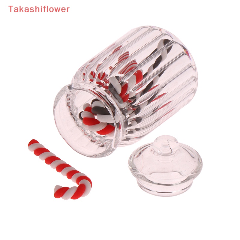 Hộp Kẹo Giáng Sinh + 8 Hũ Kẹo 1: 12 Trang Trí Nhà Búp Bê