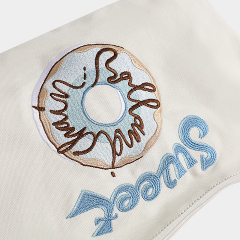 Túi vải Sức Chứa Lớn Thêu Họa Tiết Thời Trang Dễ Phối Đồ Cho Nữ