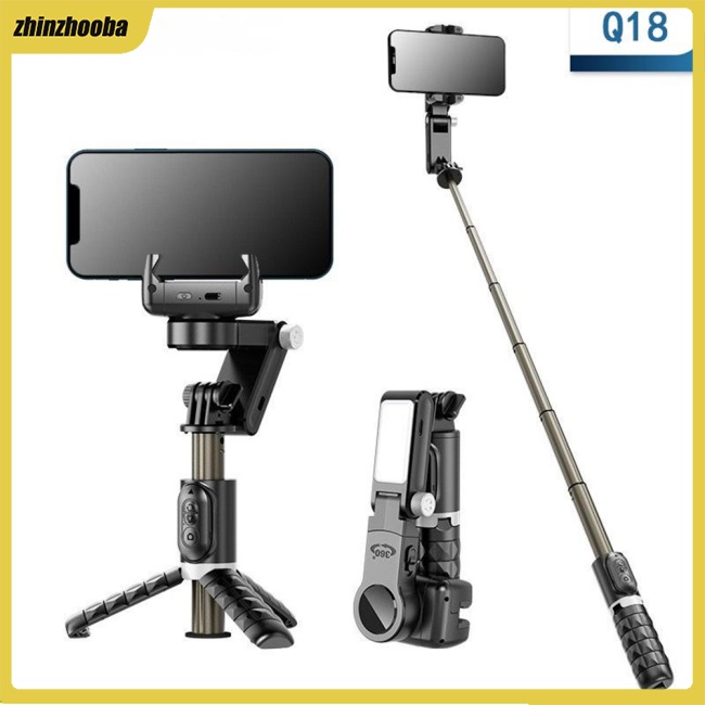 Fs Gậy Tự Sướng Q18 Ổn Định Chống Rung Cầm Tay Một Trục Có Đèn Dùng Để Phát Sóng Trực Tiếp Cho