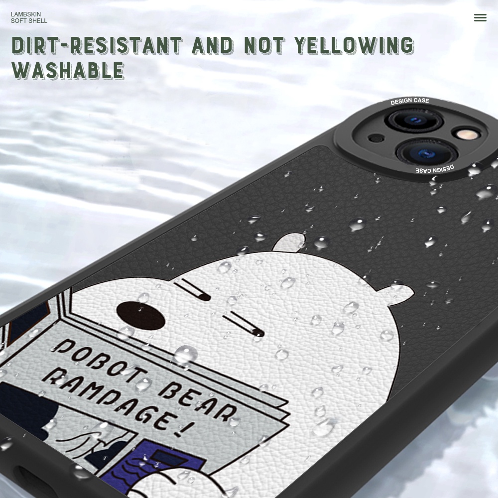 Xiaomi Redmi Note 11 11S 11T Pro Pro+ 5G Cho Ốp lưng điện thoại In Hình Lambskin Cute Panda