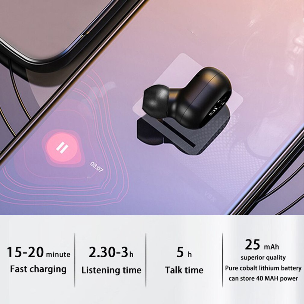 F911 Invisible Wireless Headphones Noise Canceling Stereo Hands-Free Devices And Microphone [Q/13]