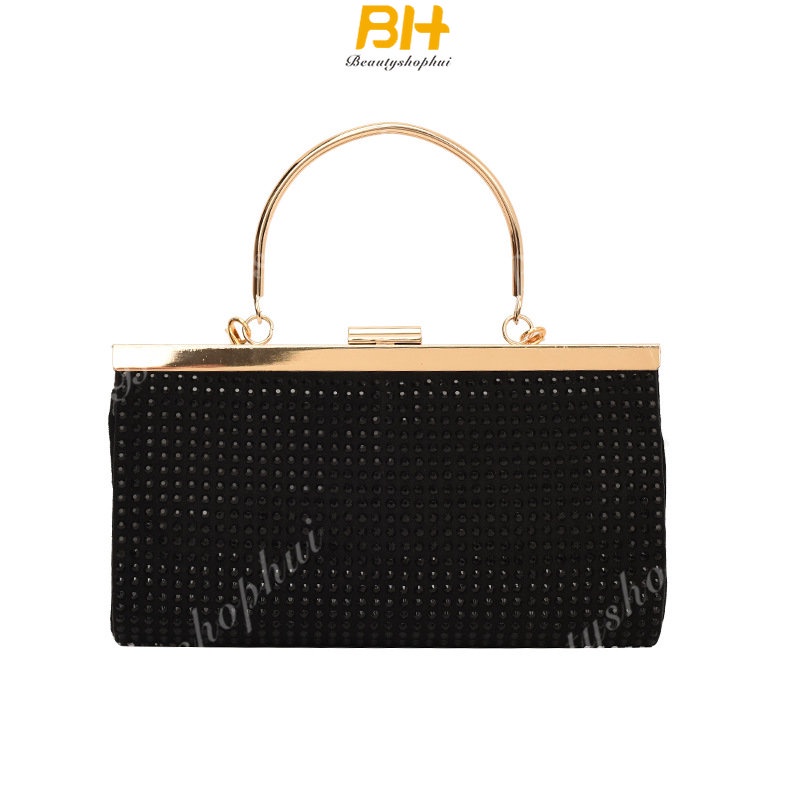 Ví Dự Tiệc Thiết Kế Mới 2023 Đính Đá Lấp Lánh Thời Trang Dành Cho Nữ