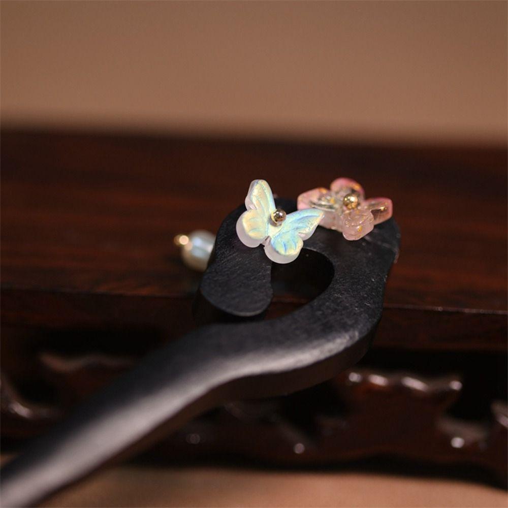 DANES Trâm Cài Tóc Bằng Gỗ Phối Tua Rua Phong Cách Trung Hoa Cho Nữ