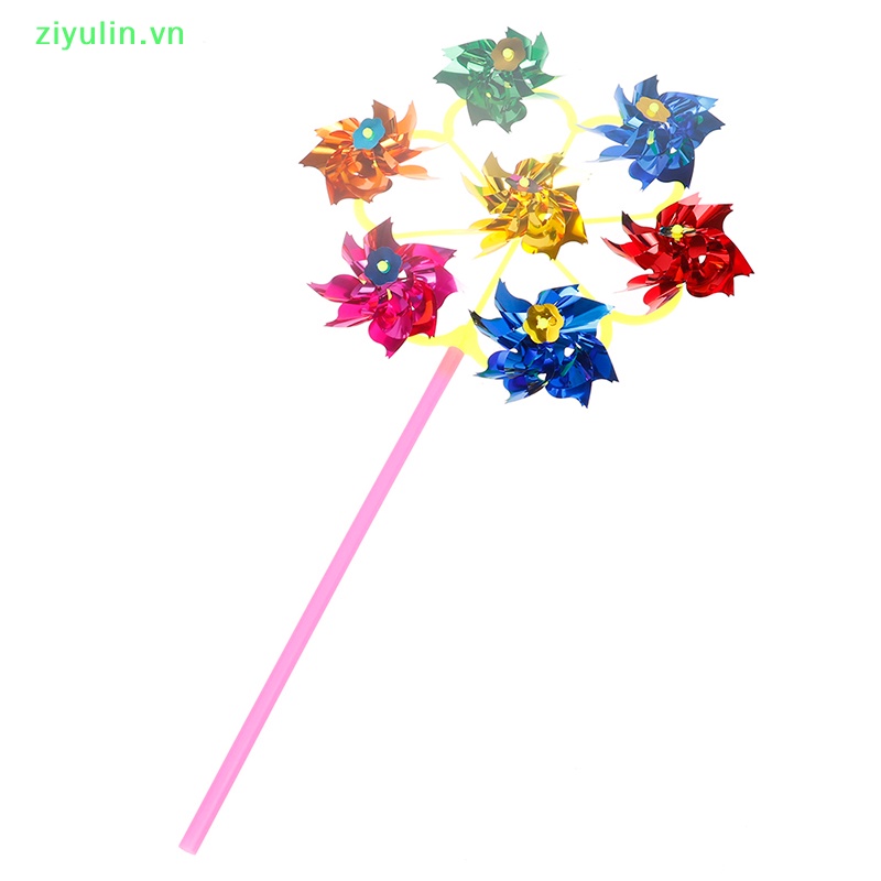 Chong Chóng DIY Nhiều Màu Sắc Đính Kim Sa Trang Trí Sân Vườn Cho Bé