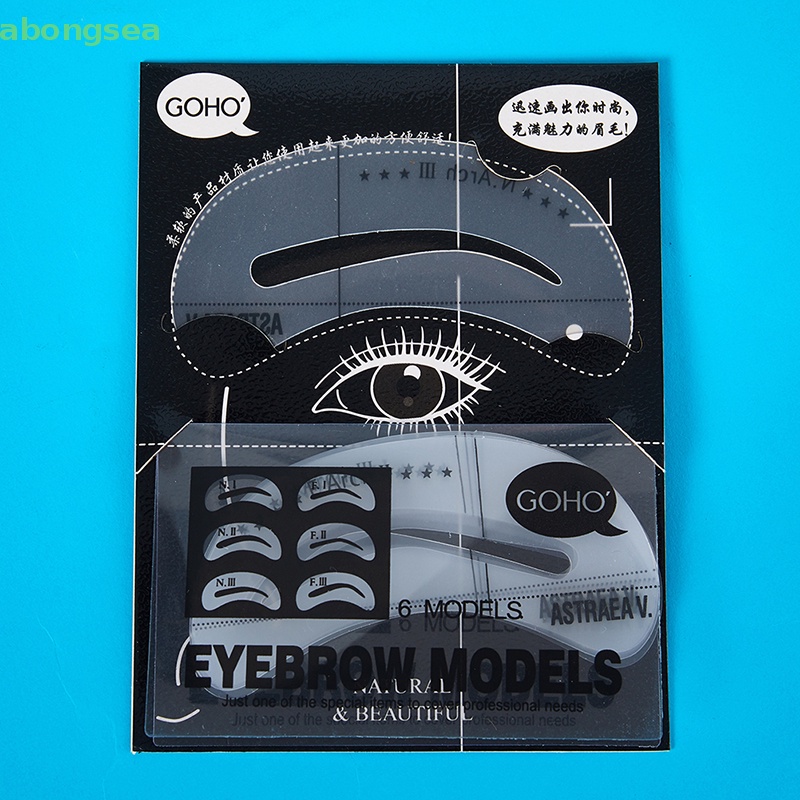 Khuôn Vẽ Lông Mày 6 Kiểu Tự Làm Tiện Dụng