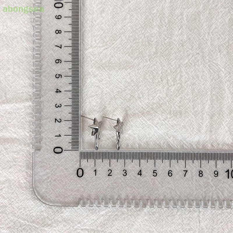 Khuyên Tai Nữ Đính Đá Zircon Hình Ngôi Sao Thời Trang