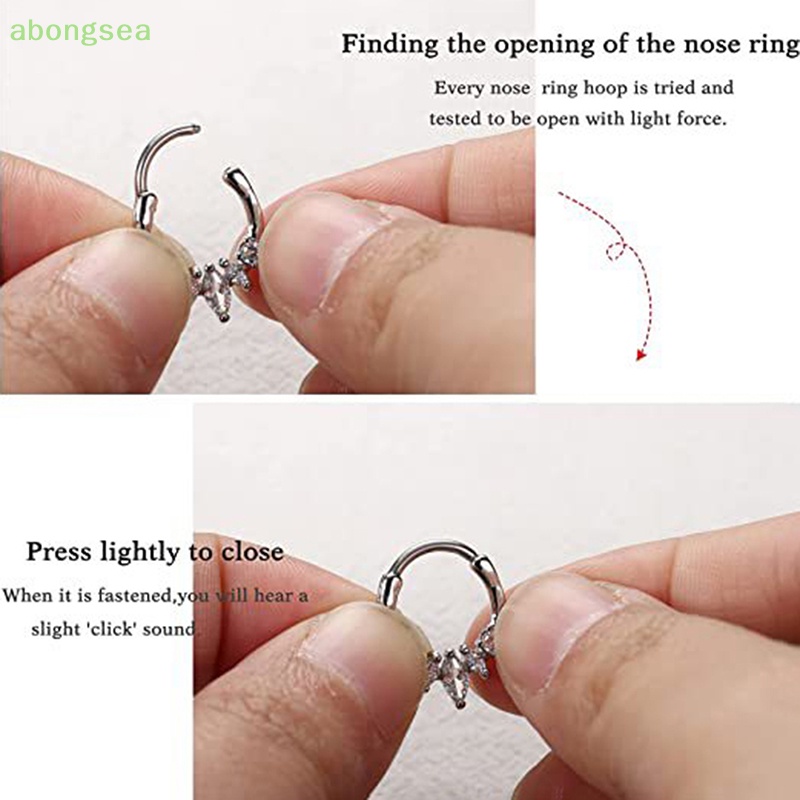 1 Khuyên Mũi / Môi / Tai Đục Lỗ Dạng Xoắn Ốc Hình Hoa Cho Nam Và Nữ Bongsea