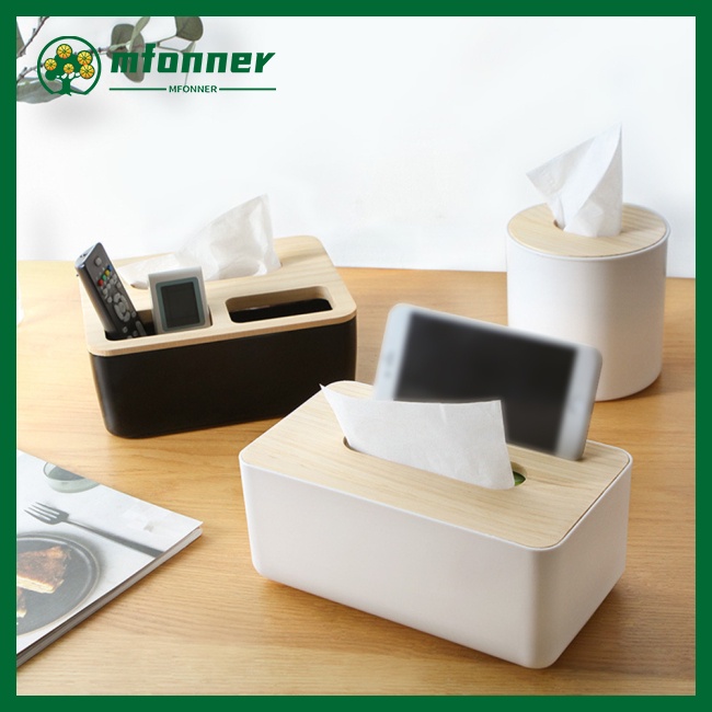 Hộp Đựng Khăn Giấy Bằng Gỗ Đa Năng Tiện Dụng