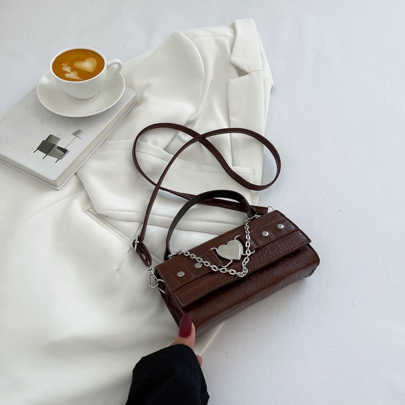 Túi Đeo Vai Túi Đeo ChéoTúi xách nữ Vai Mùa Thu 2023Phong Cách retro Đơn Giản Hợp Thời Trang