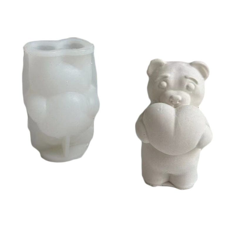 Khuôn Silicone Làm Bánh Thủ Công Hình Gấu Dễ Thương