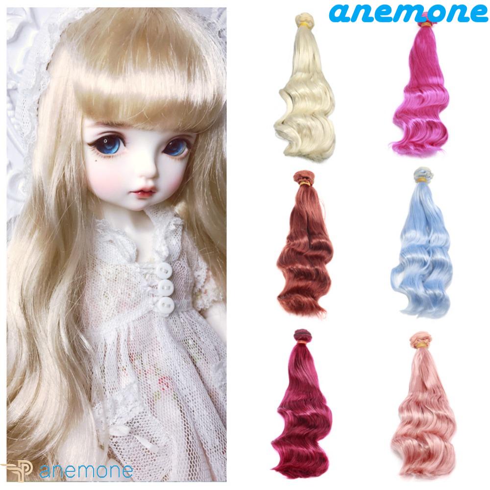 Tóc Giả 20 * 100cm Từ Sợi Tổng Hợp Chất Lượng Cao Dành Cho Búp Bê