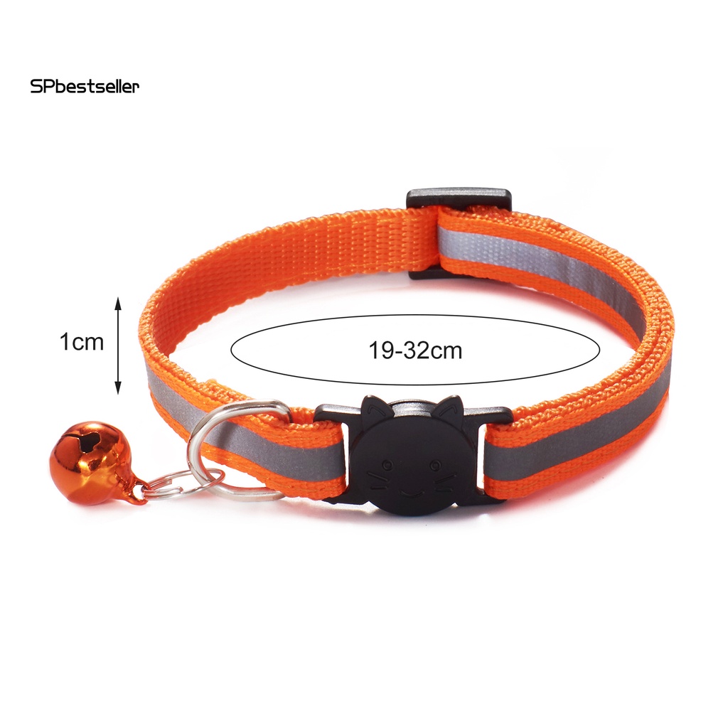 Bộ 4 Vòng Đeo Cổ Gắn Chuông Phản Quang Chống Sặc Cho Thú Cưng