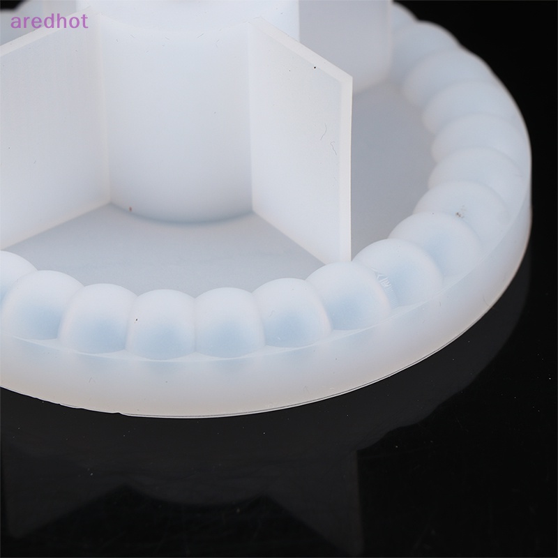 1 Khuôn Silicone Tròn Làm Bánh Hình Bông Hoa Mới