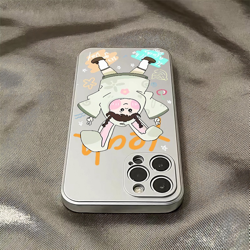 Ốp Điện Thoại Silicon TPU Mềm Mạ Điện Dễ Thương Chống Sốc Cho IPhone 14 13 12 11 Pro XS Max XR X 8 + 7 6S Plus