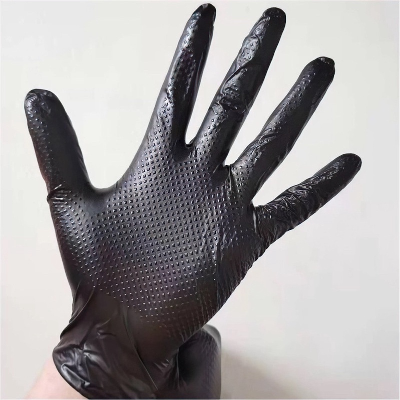 Găng tay cao su có nhám cartool cao cấp chống chơn trượt, chống dầu mỡ, co dãn