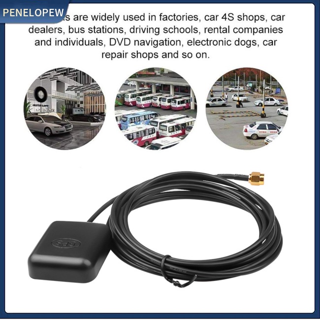 Đế Ăng Ten Định Vị Gps 1575.42mhz Có Dây Cáp Sma Dài 3m Cho Xe Hơi