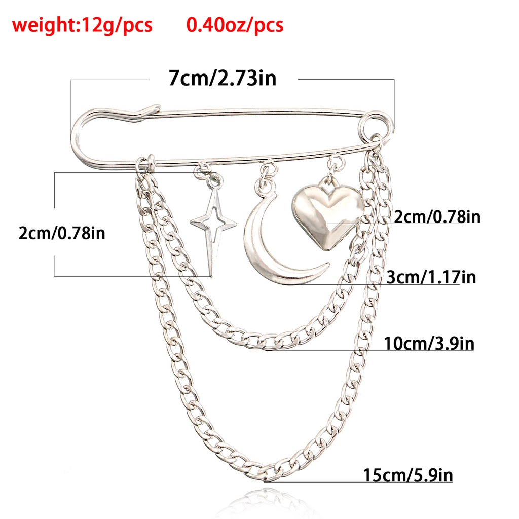 Ghim CàI ÁO HìNh Chữ ThậP / Ngôi Sao ĐíNh Đá ThờI Trang Cho Nam