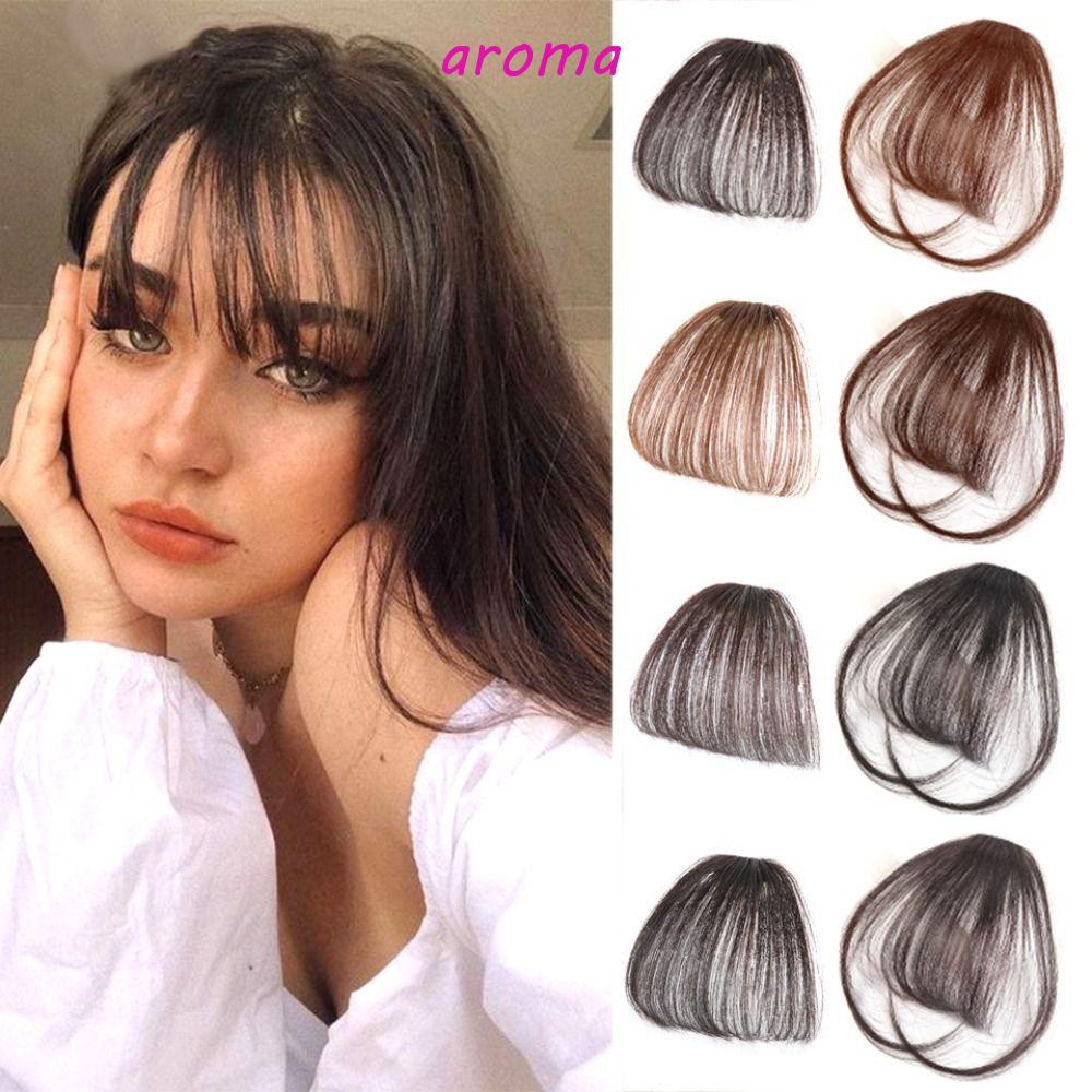 Tóc Mái Giả Thẳng Bằng Sợi Tổng Hợp Chất Lượng Cao Cho Nữ