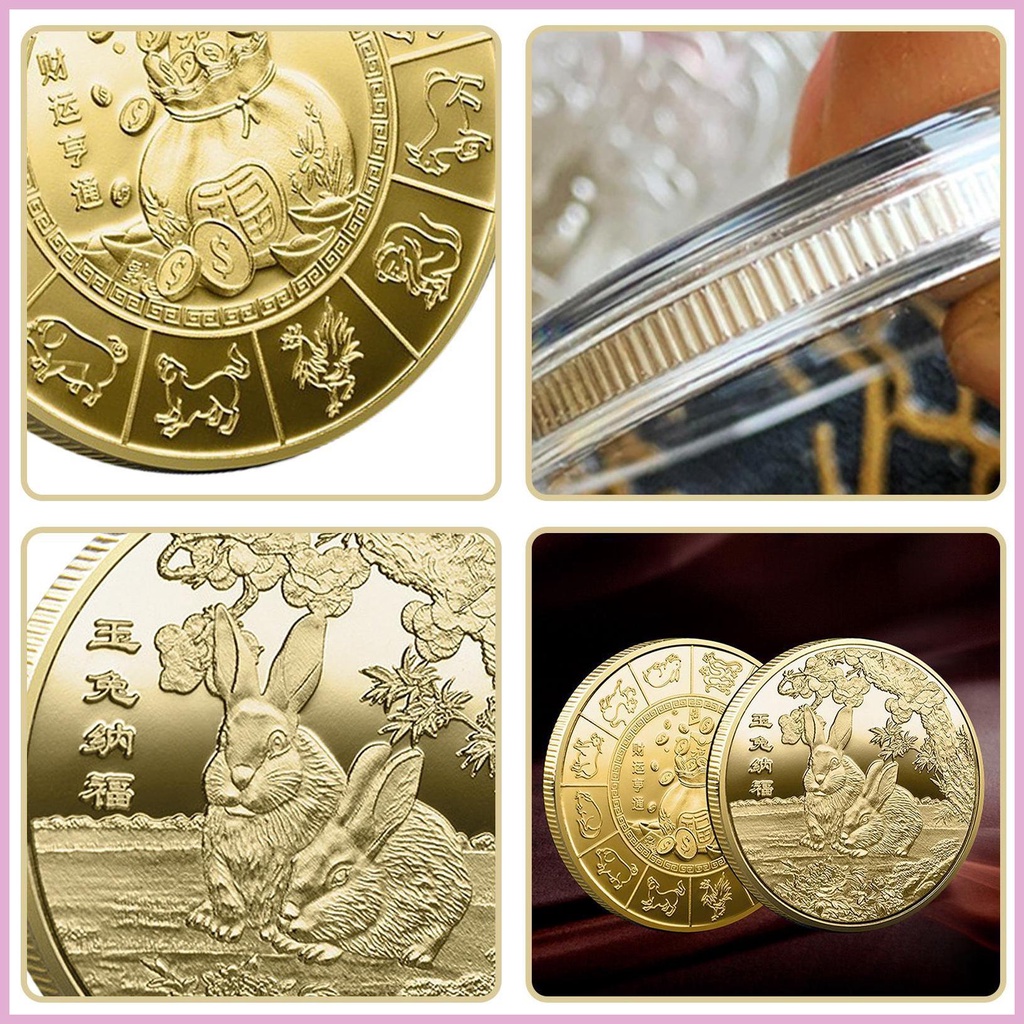 Đồng Xu May Mắn Năm Mới 2023 Phong Cách Trung Hoa