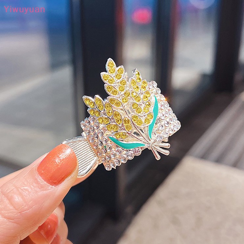 Kẹp Tóc Kim Loại Đính Đá Thời Trang Mới Cho Nữ