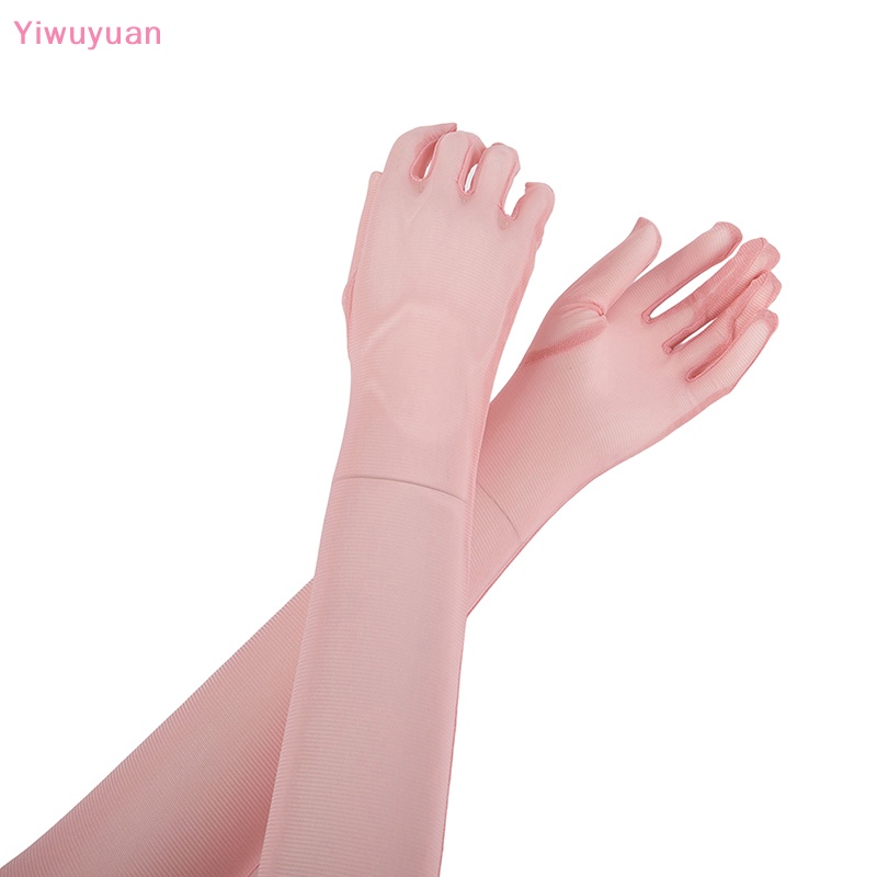 &lt; Yiwuyuan &gt; Găng Tay Đen Dài Qua Ngón Trỏ Gợi Cảm Phụ Kiện Lái Xe / Opera Cổ Điển Thời Trang Nữ Mới