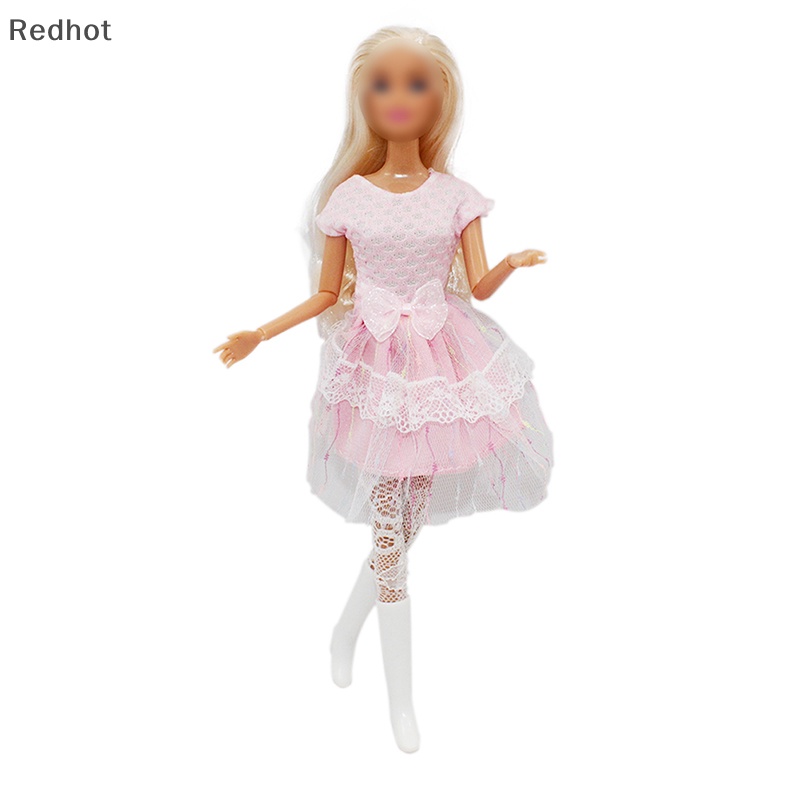 &lt; Redhot &gt; Quần Tất Lưới Lụa Co Giãn Mini Thời Trang Cho Búp Bê