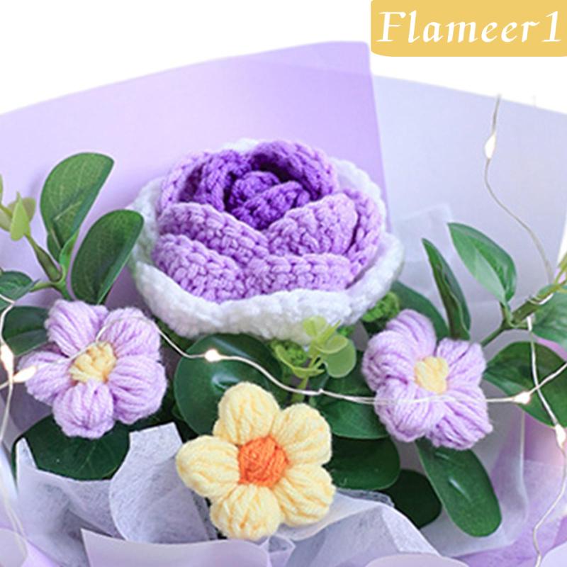 [Flameameer1] Bó Hoa Móc Bằng Vải Dệt Kim Cho Lễ Hội Và Bạn Bè Của Mẹ