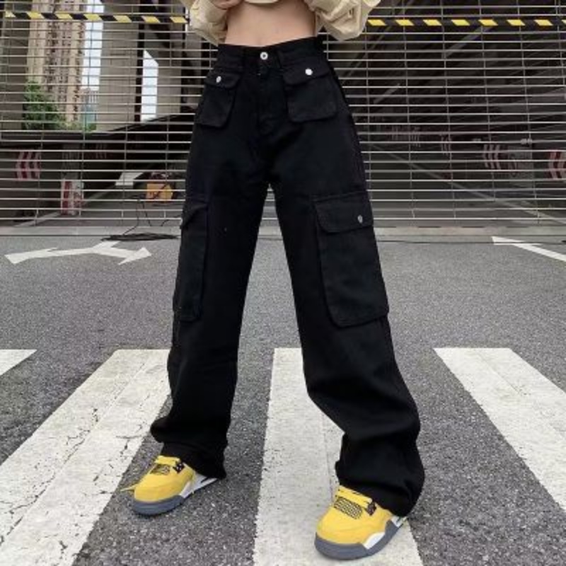 Quần Yếm Dáng Rộng Phong Cách Đường Phố Mỹ Thời Trang Xuân Thu Mới