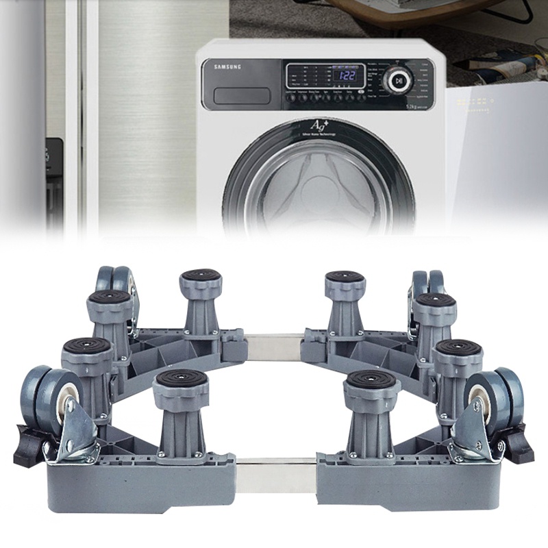 Giá Đỡ Máy Giặt / Tủ Lạnh Có Bánh Xe Di Động Tùy Chỉnh Tiện Dụng Cho Nhà Bếp /