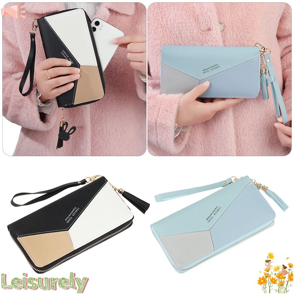 Ví Da PU Đựng Thẻ Tín Dụng Thiết Kế Tua Rua Thời Trang Cho Nữ