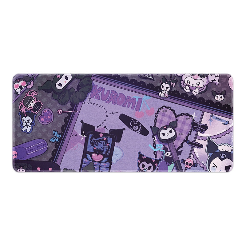 Tấm Lót Chuột Và Bàn Phím Máy Tính In Hình Kuromi Melody Dễ Thương