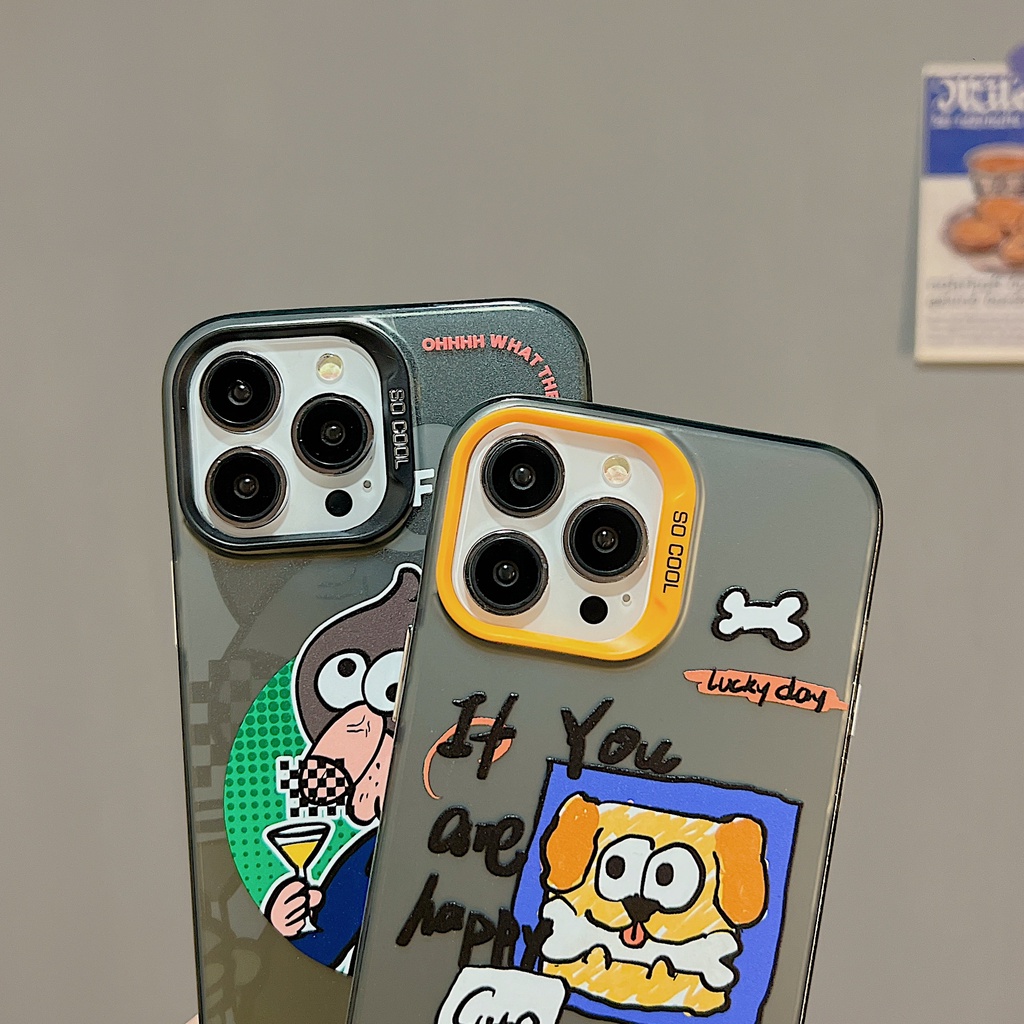 Ốp Điện Thoại tpu Mềm Chống Sốc Họa Tiết Chú Cún Hoạt Hình Cho iPhone 11 13 12 14 PRO MAX