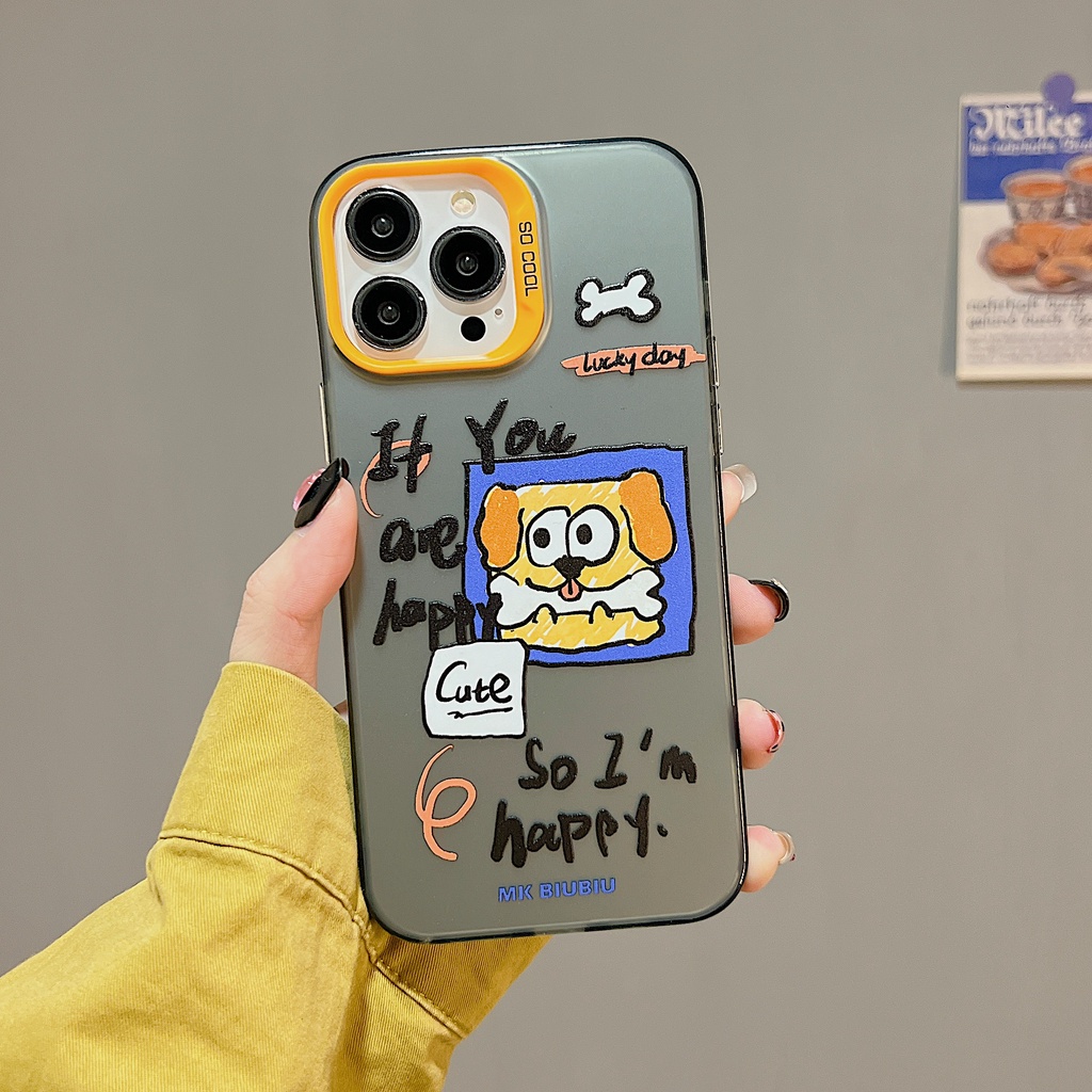 Ốp Điện Thoại tpu Mềm Chống Sốc Họa Tiết Chú Cún Hoạt Hình Cho iPhone 11 13 12 14 PRO MAX